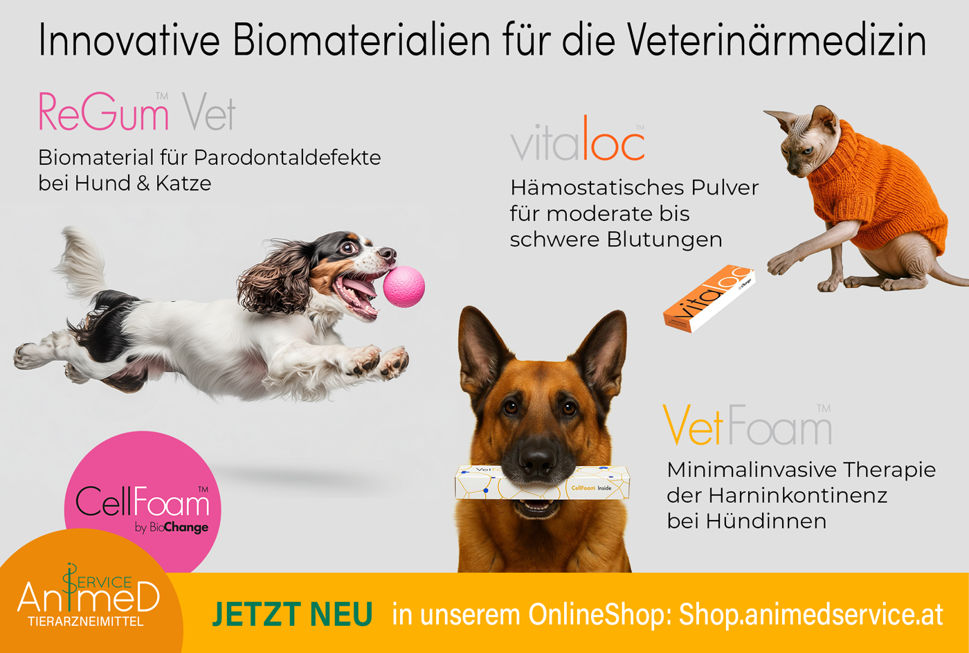 Inserat zu den Produkten von Biochange