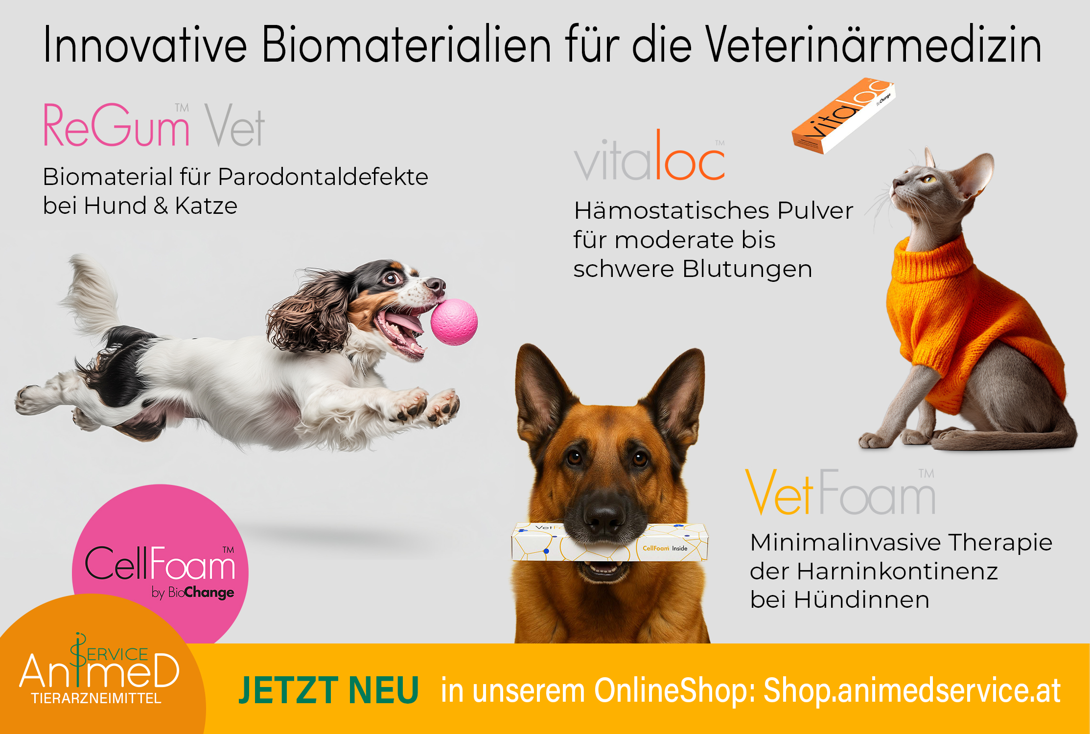 Inserat zu den Produkten von Biochange